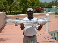Captain Barr with Barracuda Turks and Caicos